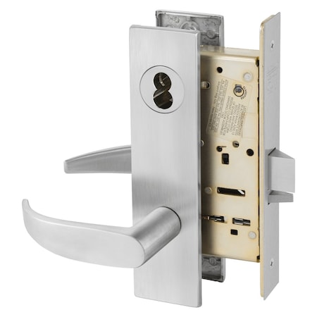 Sargent Classroom Mortise Lock, LE1 Escutcheon, P Lever, LFIC Prep Less Core, Satin Chrome 60-8237 LE1P 26D